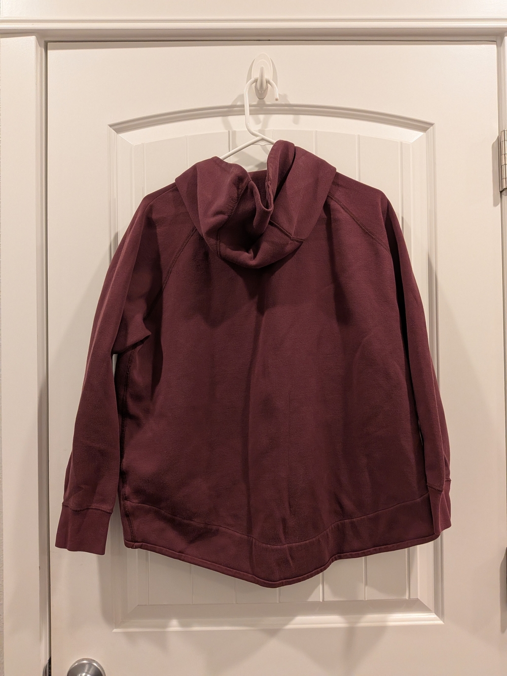 Nike Women's Burgundy Zip-Up Bomber Hooded Jacket - Picture 4 of 5